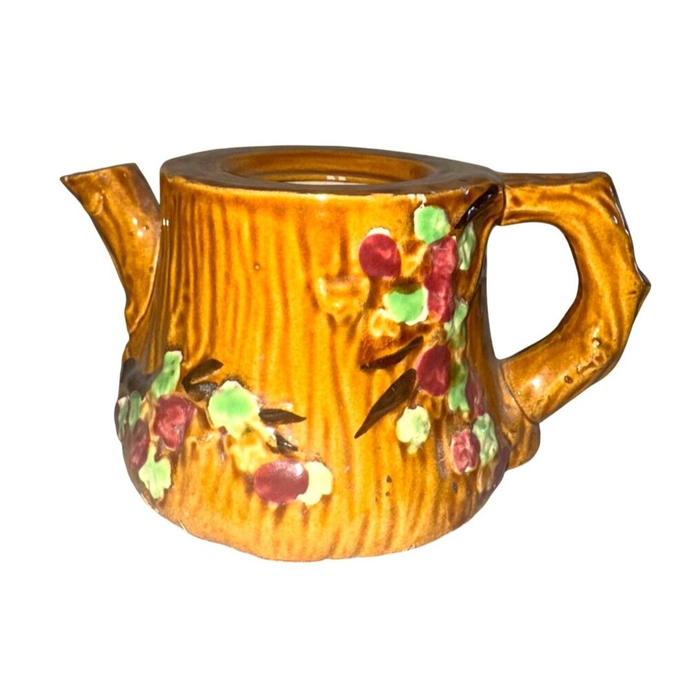 Vintage Made In Japan Ceramic Teapot With Grape & Vine